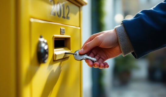 Schlüssel Einwurf Briefkasten. Wohnungsübergabe. Rückerhalt Mietsache bei Einwurf der Schlüssel in Briefkasten des Vermieters